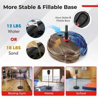 Inflation-Free Boxing Set with Gloves & Bag