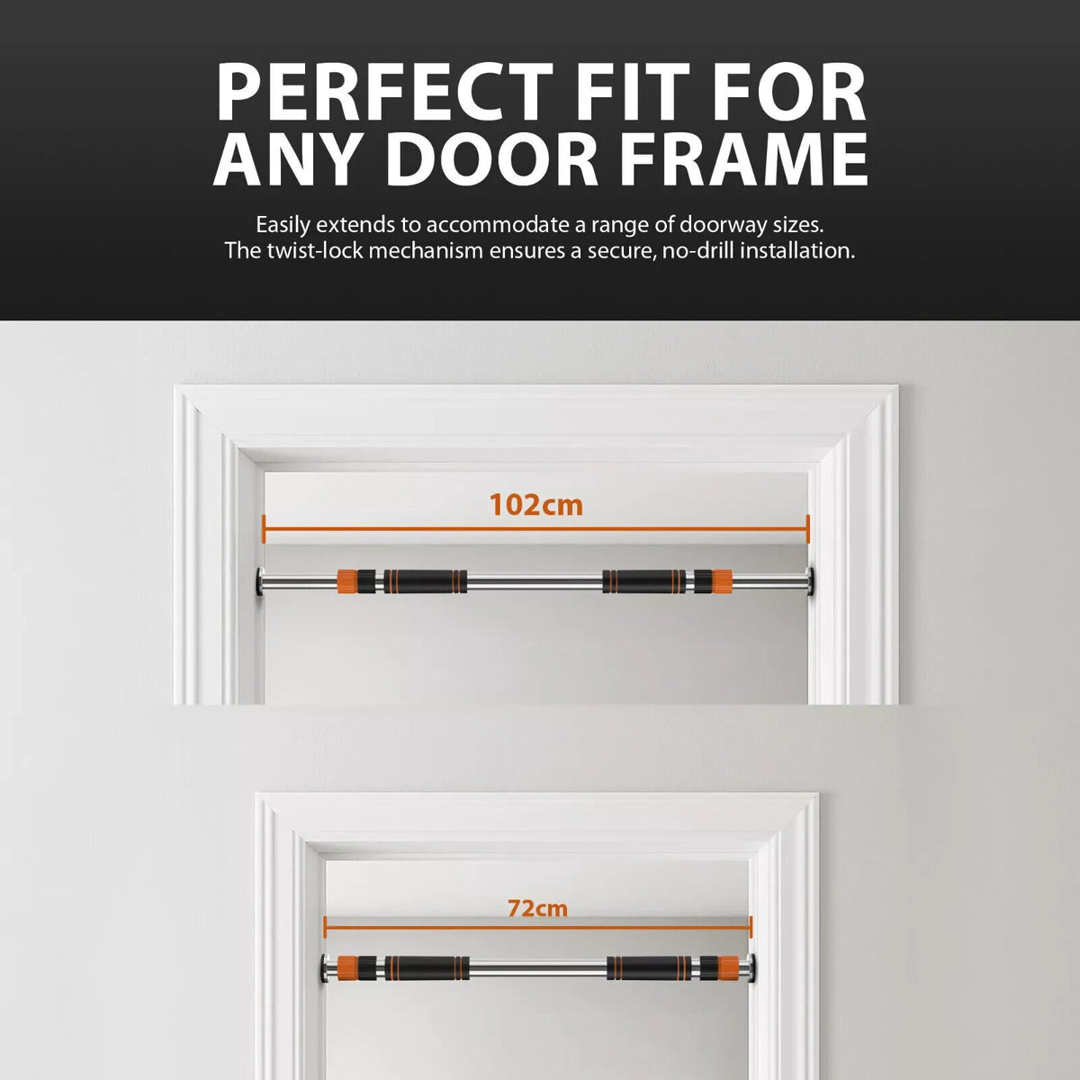 Adjustable Doorway Pull-Up Bar for Home Workouts