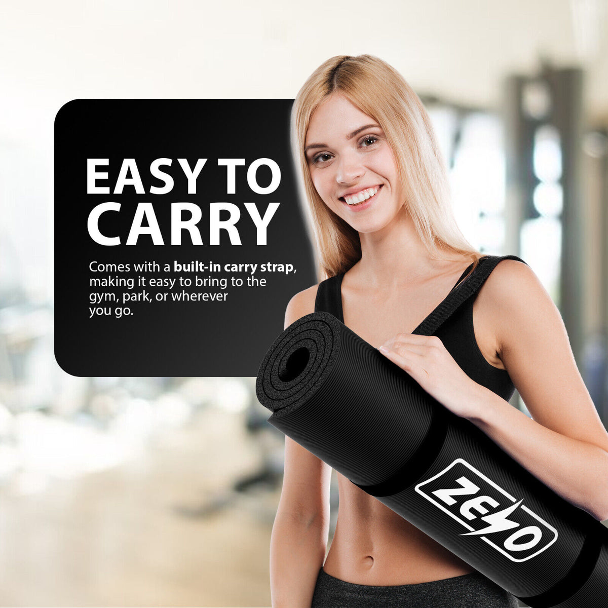10mm Thick Non-Slip Yoga Exercise Mat