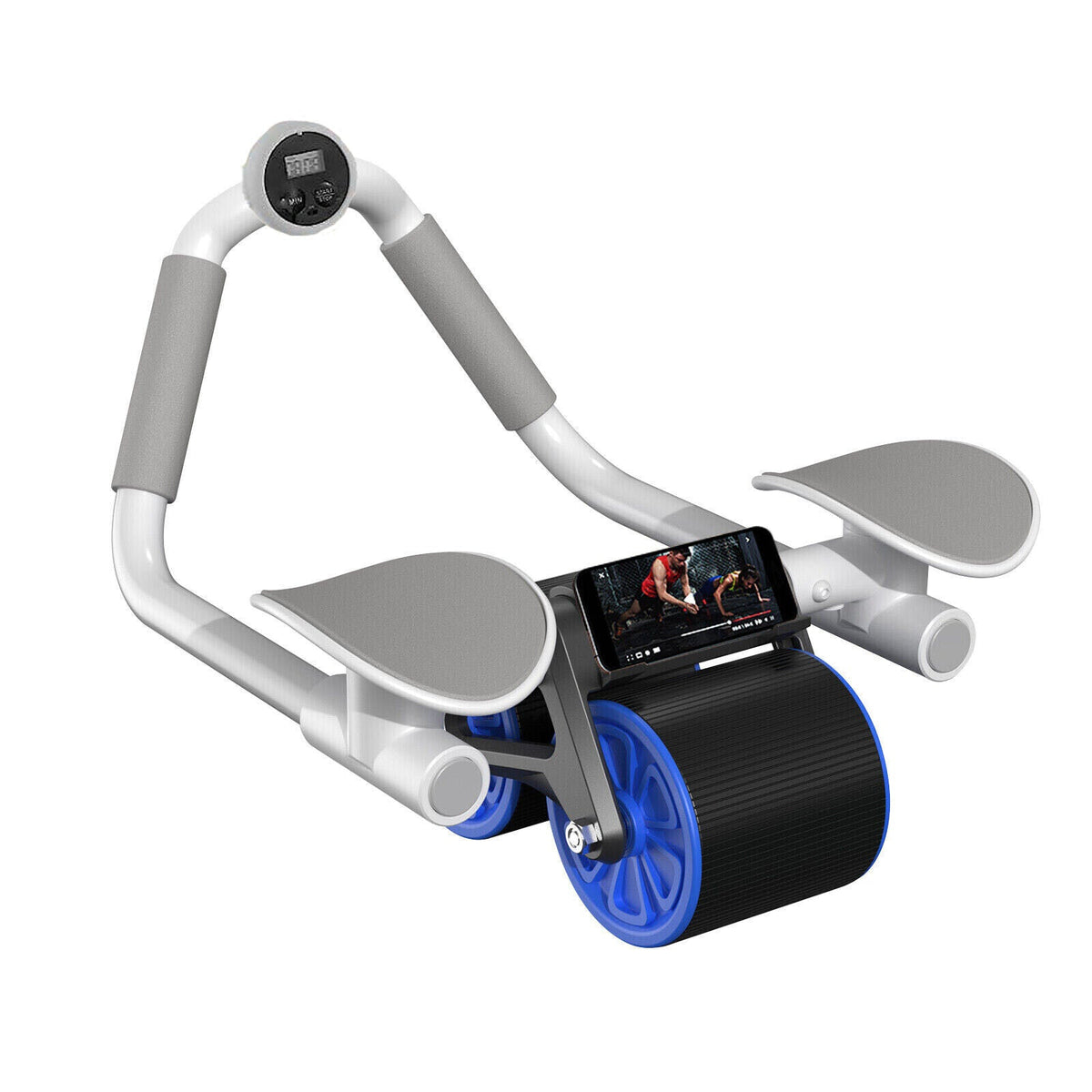 Automatic Rebound AB Roller with Elbow Support & Anti-Slip Design