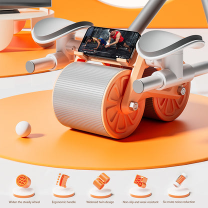 Automatic Rebound AB Roller with Elbow Support & Anti-Slip Design
