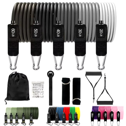 Tension Pull Rope Resistance Bands Set