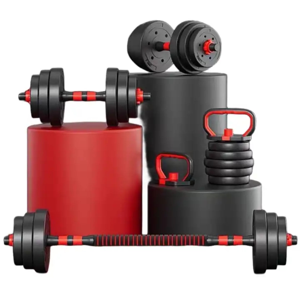 Adjustable Dumbbell & Barbell Set (20Kg/30Kg/40Kg)
