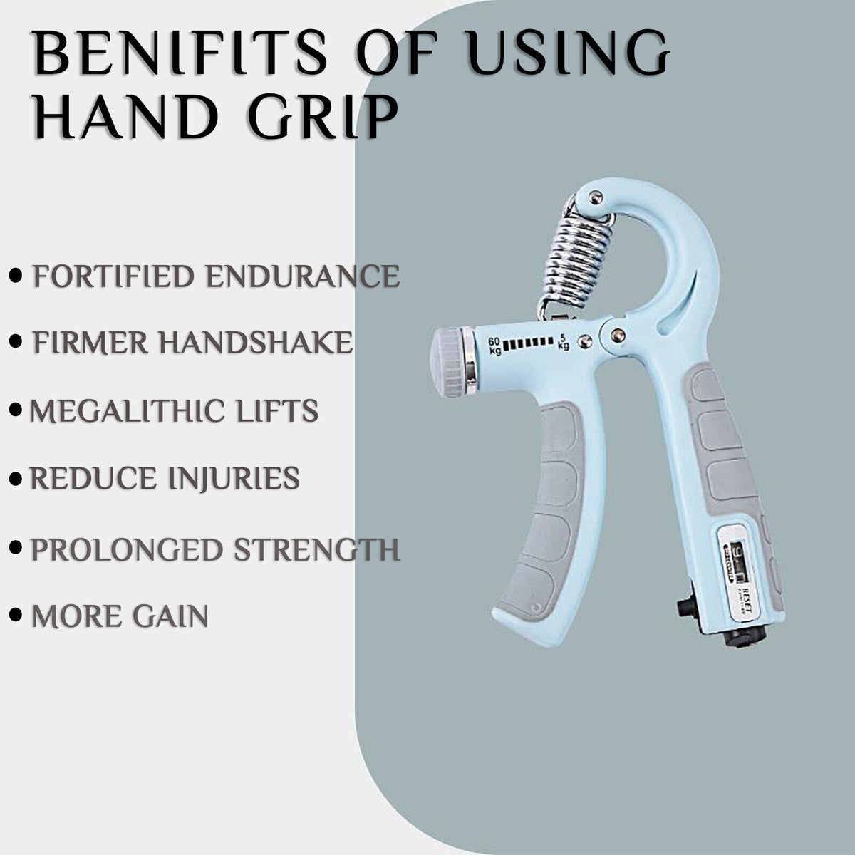 Adjustable Hand Grip Strengthener (5–60kg)