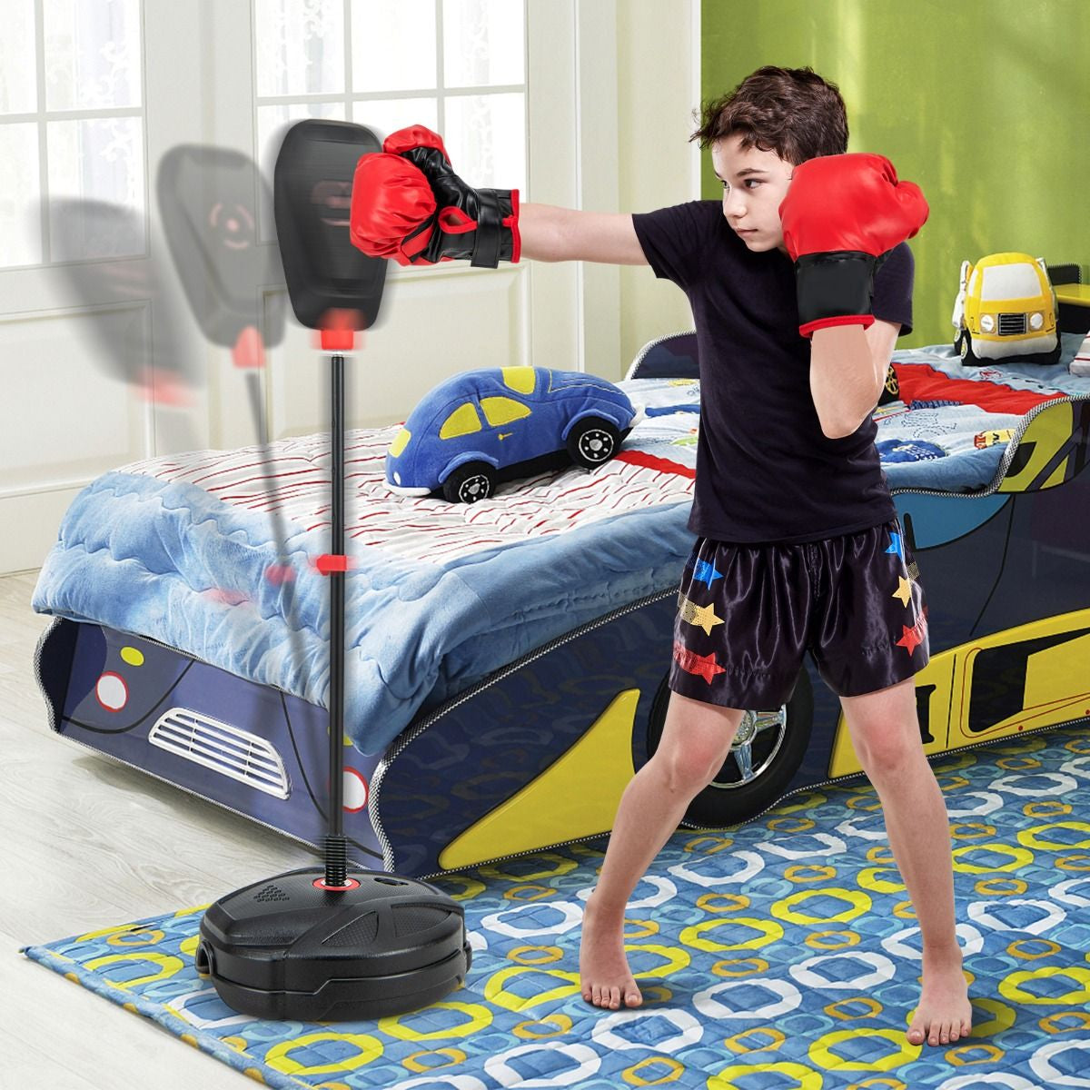 Inflation-Free Boxing Set with Gloves & Bag