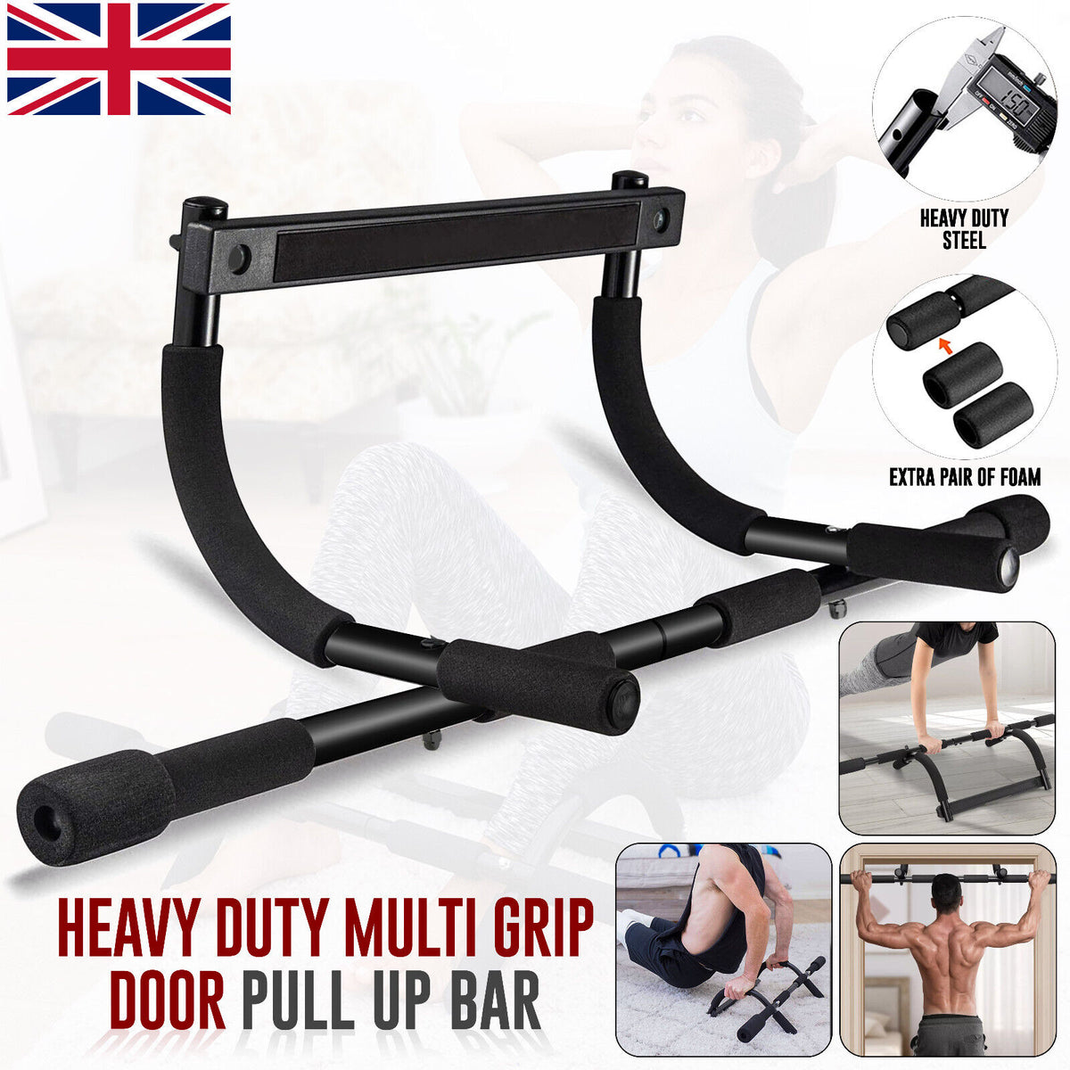 Doorway Pull-Up Bar for Fitness & Strength Training