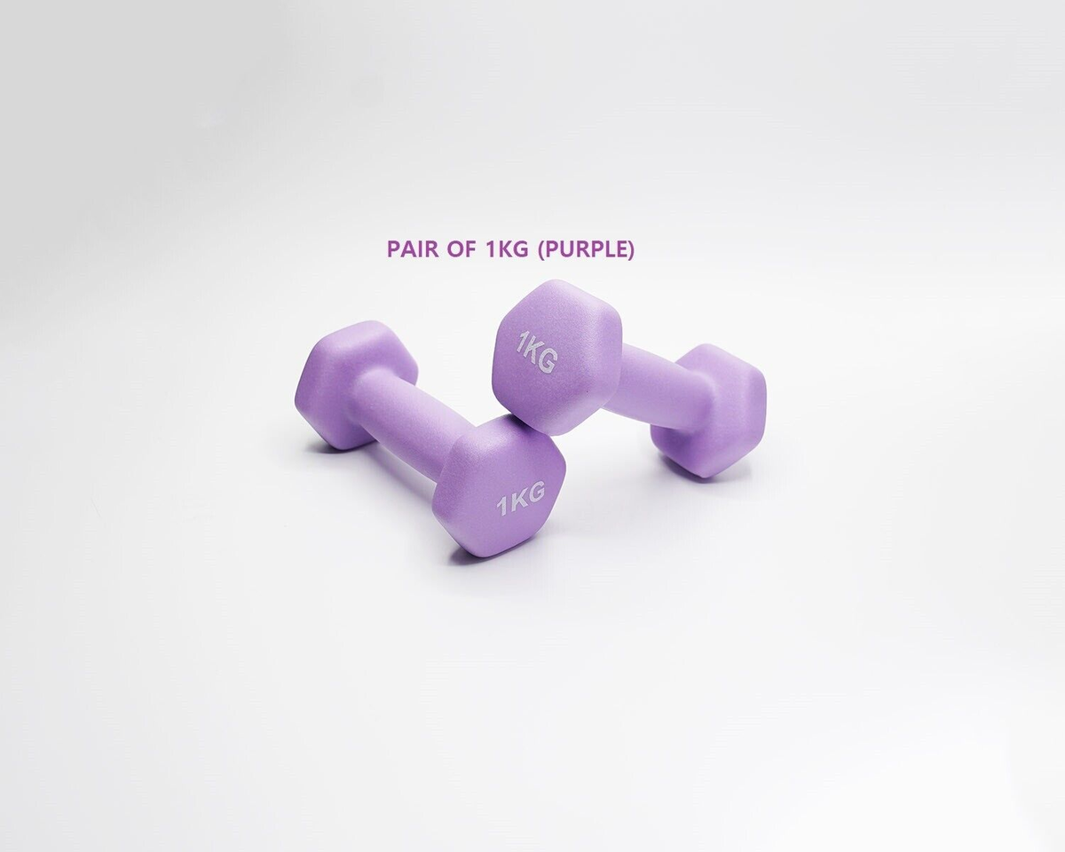 Neoprene Dumbbell Pair for Home & Gym Fitness