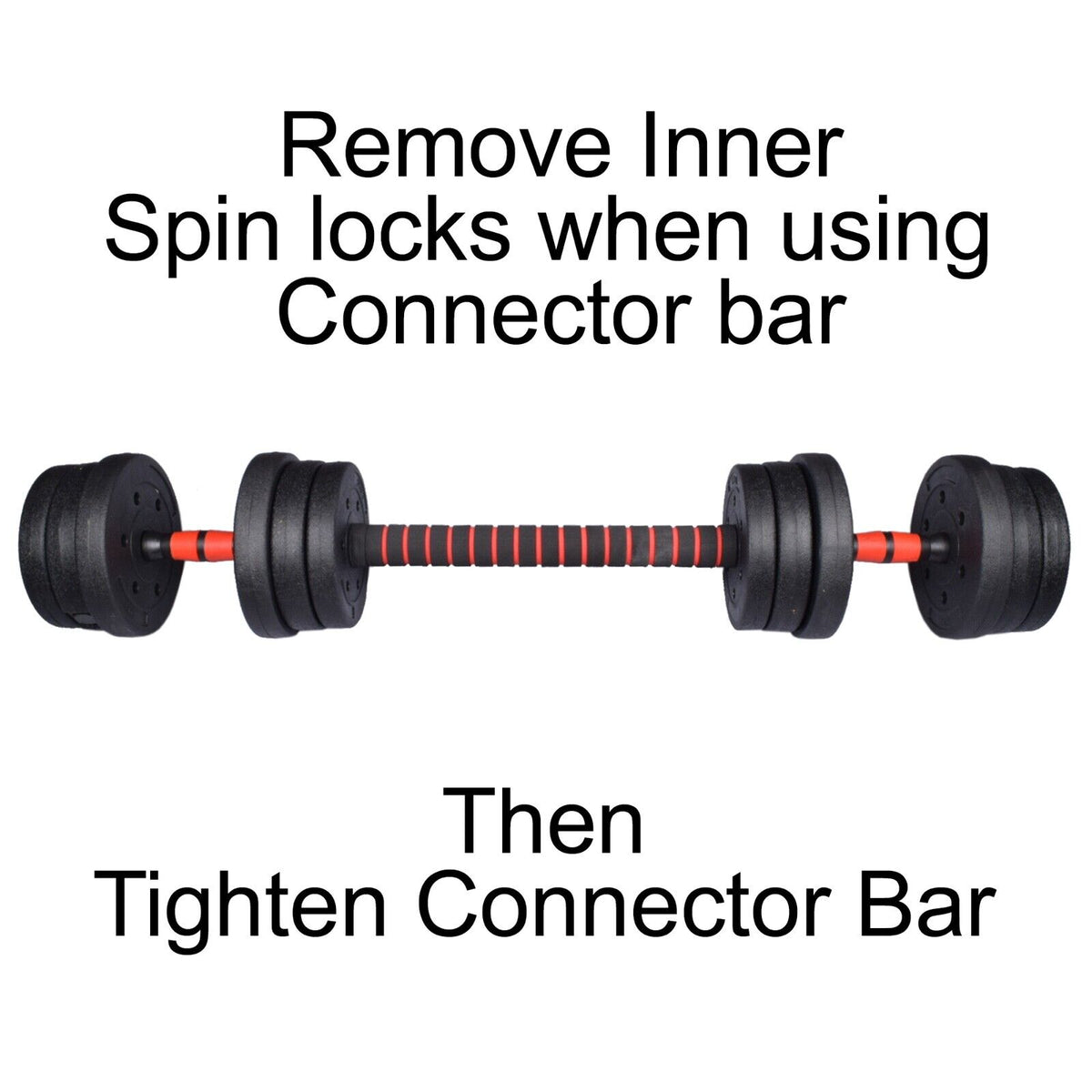 Adjustable Dumbbell & Barbell Set (20Kg/30Kg/40Kg)