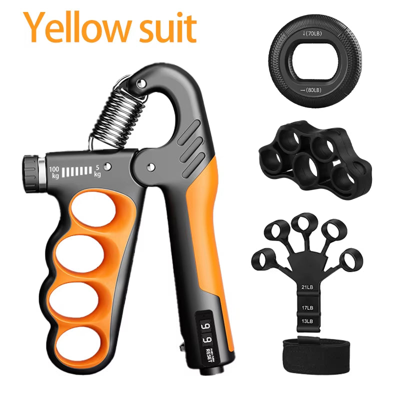 Adjustable Grip Strengthener for Hand & Wrist Exercise (5–100Kg)