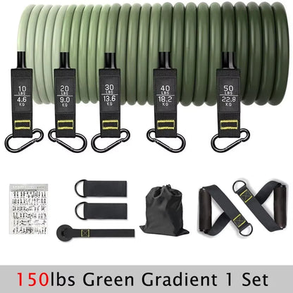 Tension Pull Rope Resistance Bands Set