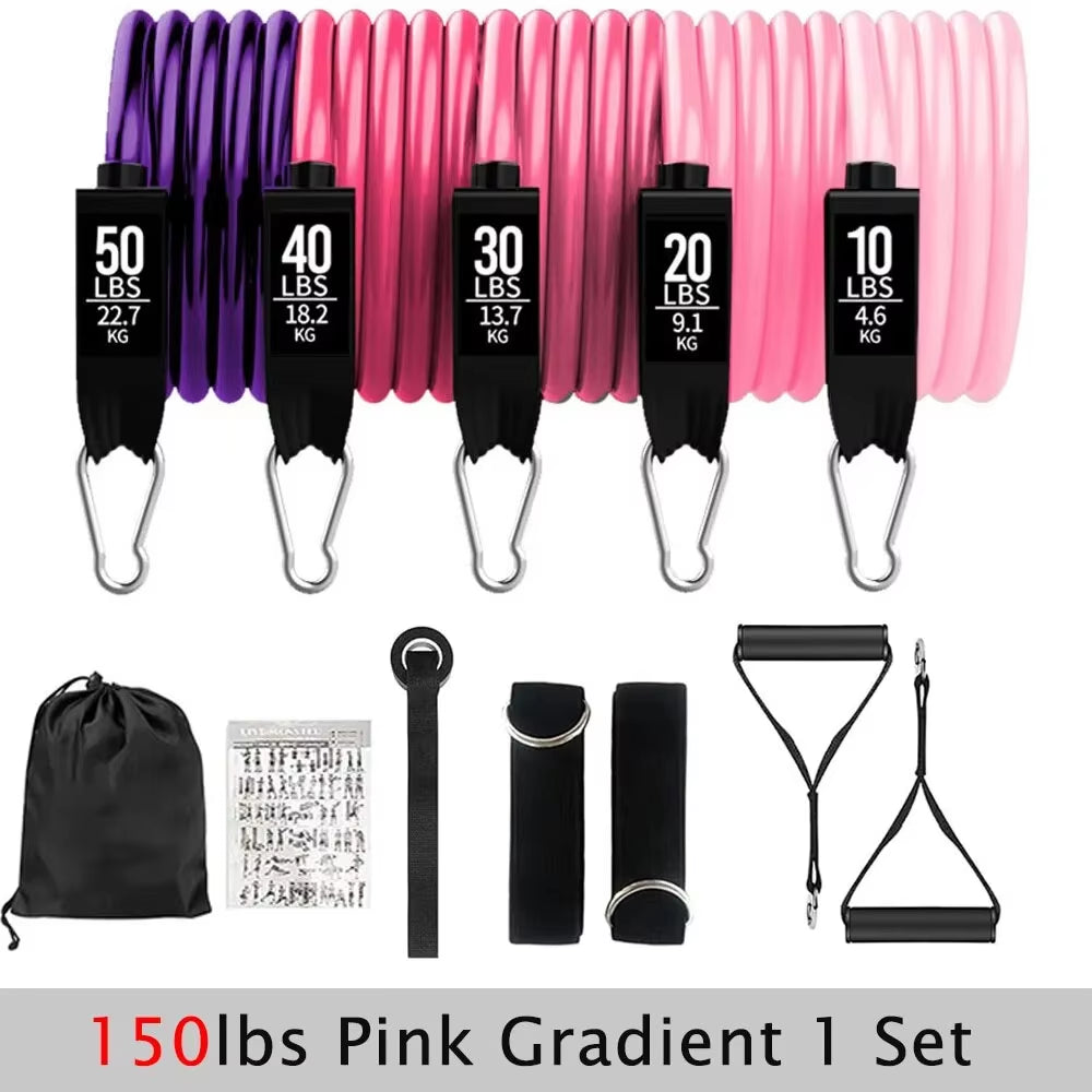 Tension Pull Rope Resistance Bands Set