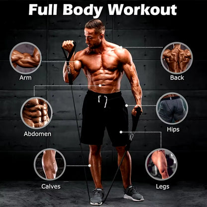 Tension Pull Rope Resistance Bands Set