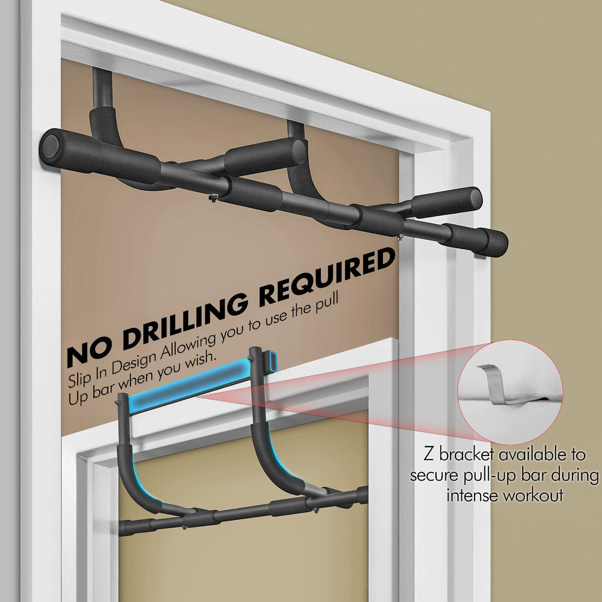 Doorway Pull-Up Bar for Fitness & Strength Training